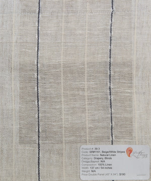 Natural Linen with Pattern