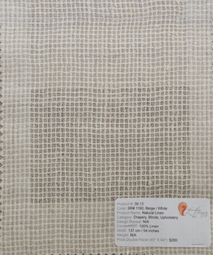 Natural Linen with Pattern