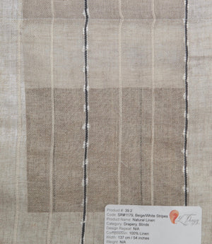 Natural Linen with Pattern