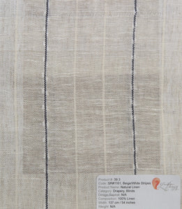 Natural Linen with Pattern